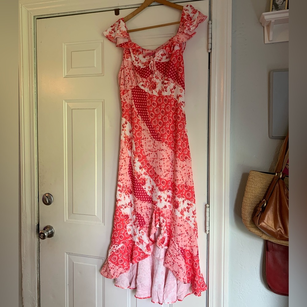 Betsey Johnson Pink High Low Dress